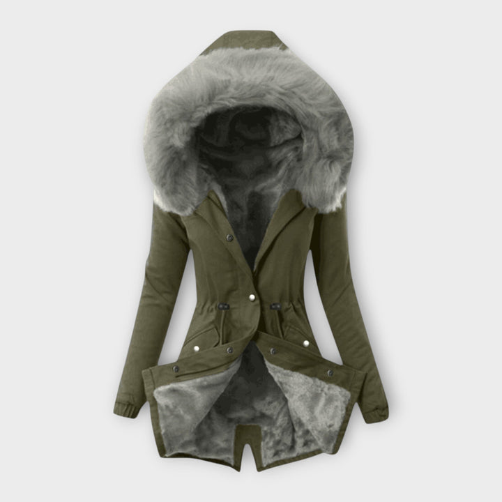 Leslie — Hooded Parka for Women with Fur Trim