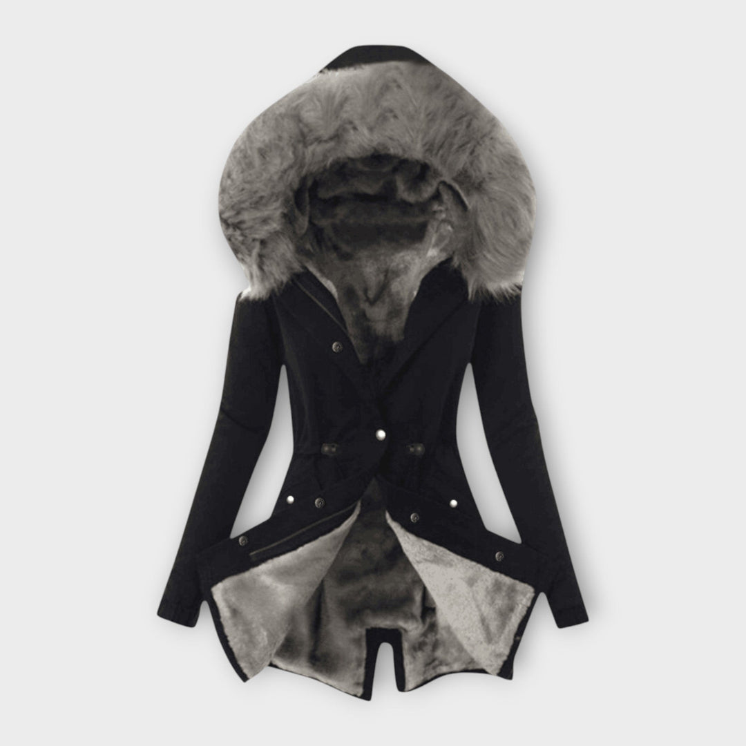 Leslie — Hooded Parka for Women with Fur Trim (3)