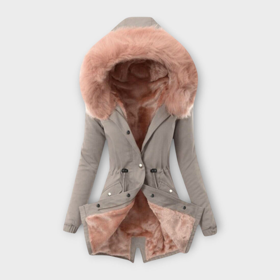 Leslie — Hooded Parka for Women with Fur Trim (4)