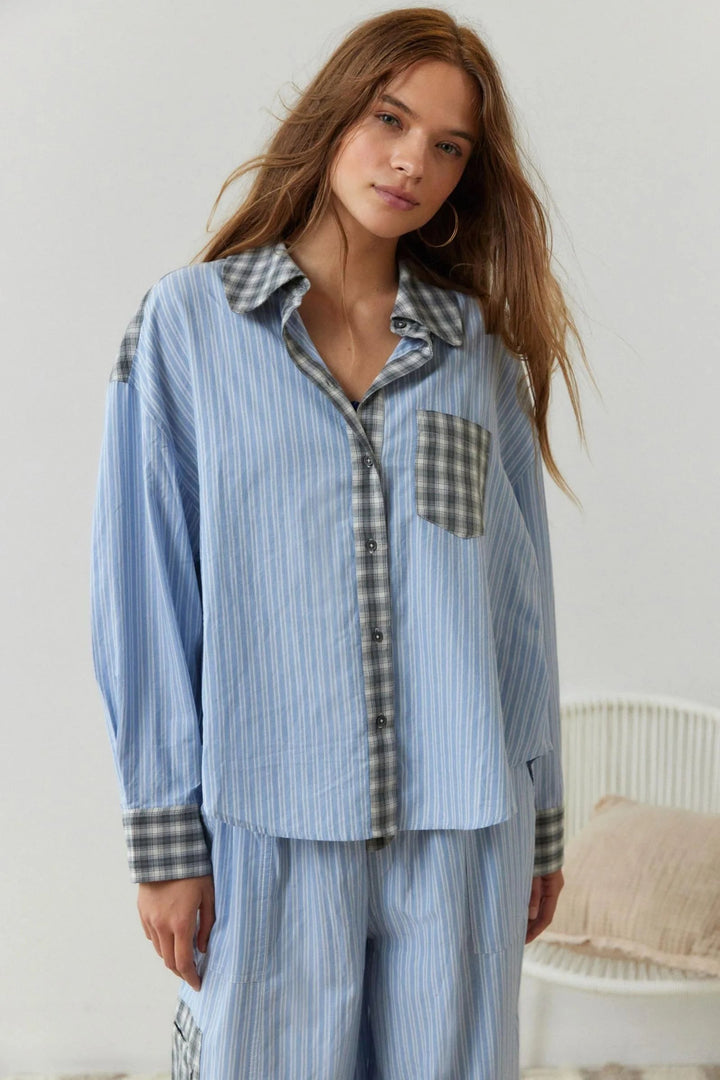 Lillian — Cotton Pajama Set for Women with Button Front (2)