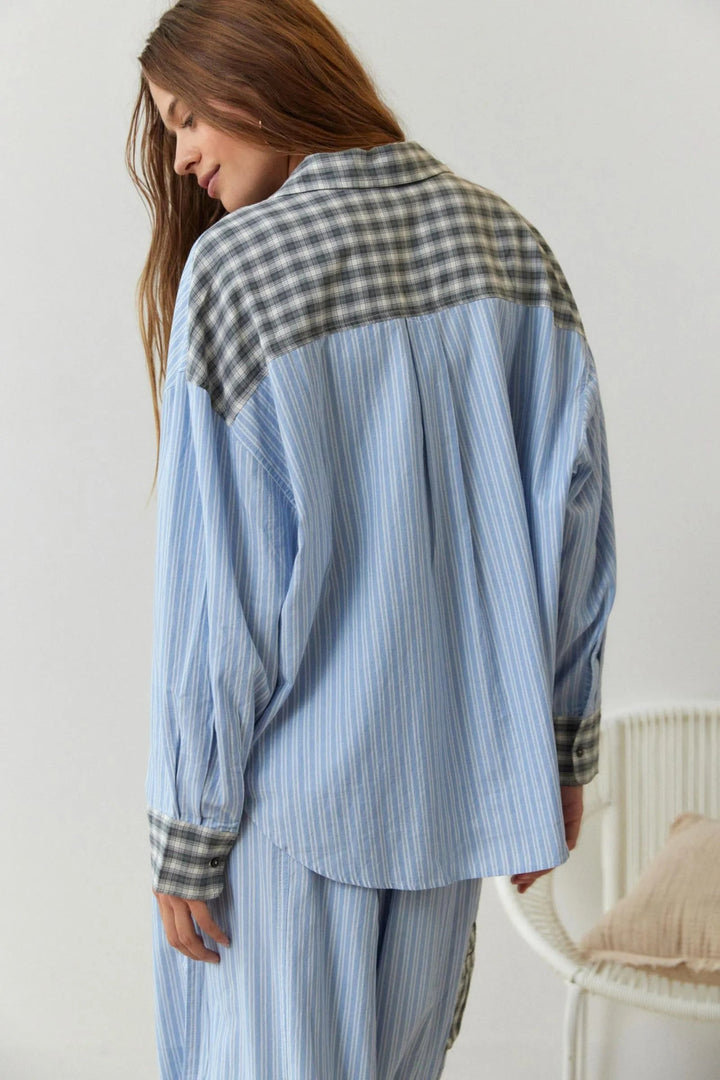 Lillian — Cotton Pajama Set for Women with Button Front (3)