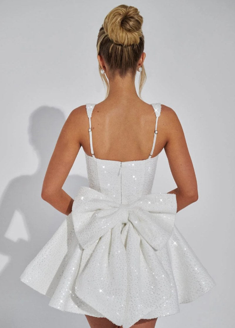 Lucy — Sequin Skater Dress for Women with Bow (9)