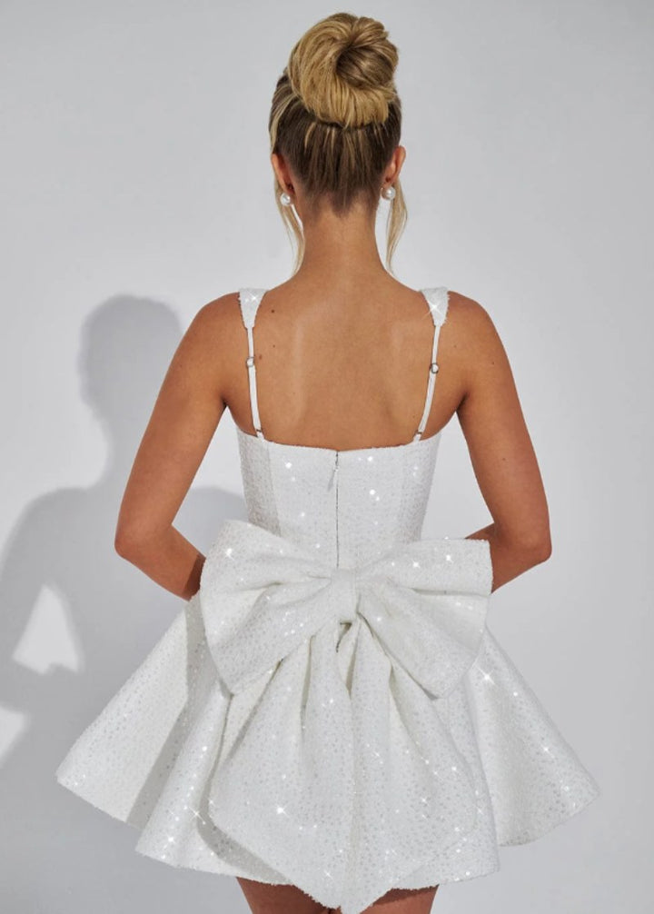 Lucy — Sequin Skater Dress for Women with Bow (9)