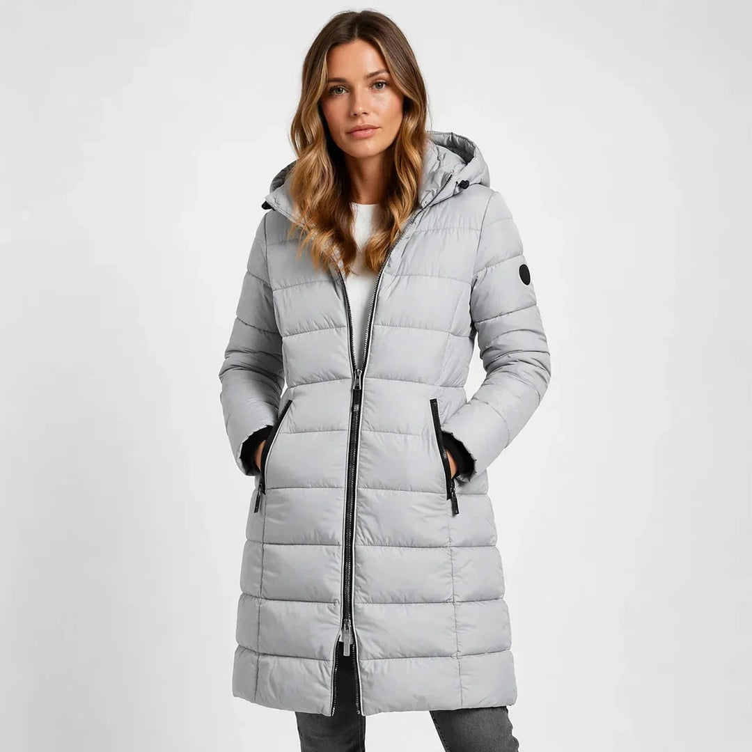Megan — Long Puffer Coat for Women with Hood (2)