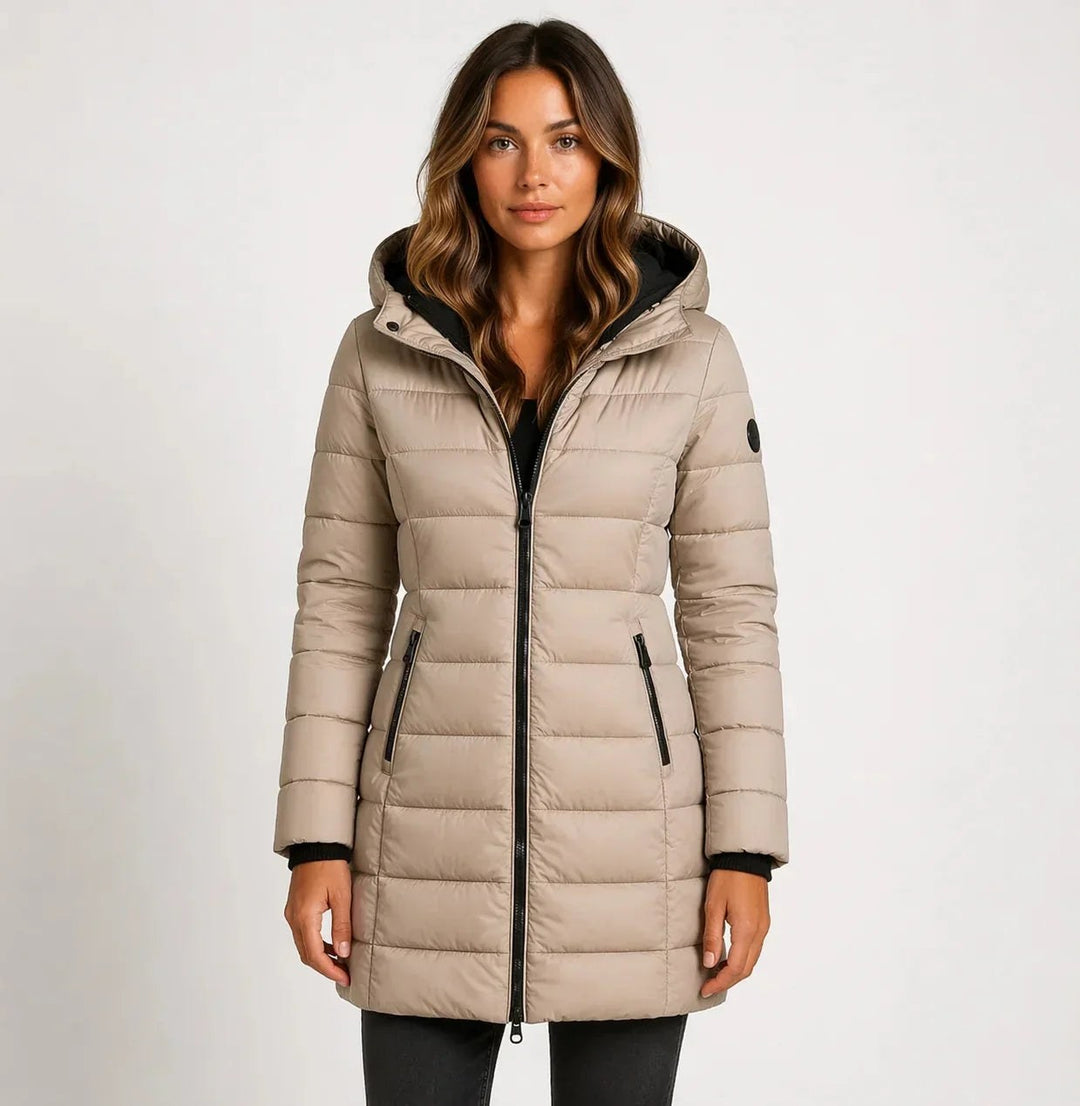 Megan — Long Puffer Coat for Women with Hood (3)