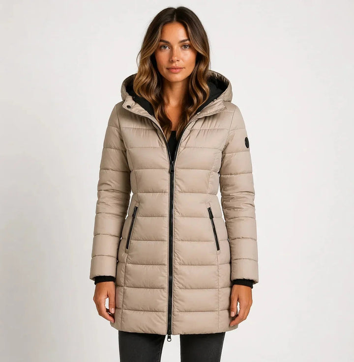 Megan — Long Puffer Coat for Women with Hood (3)