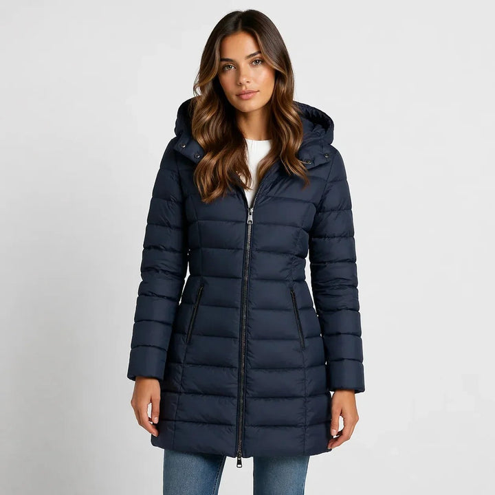 Megan — Long Puffer Coat for Women with Hood (4)