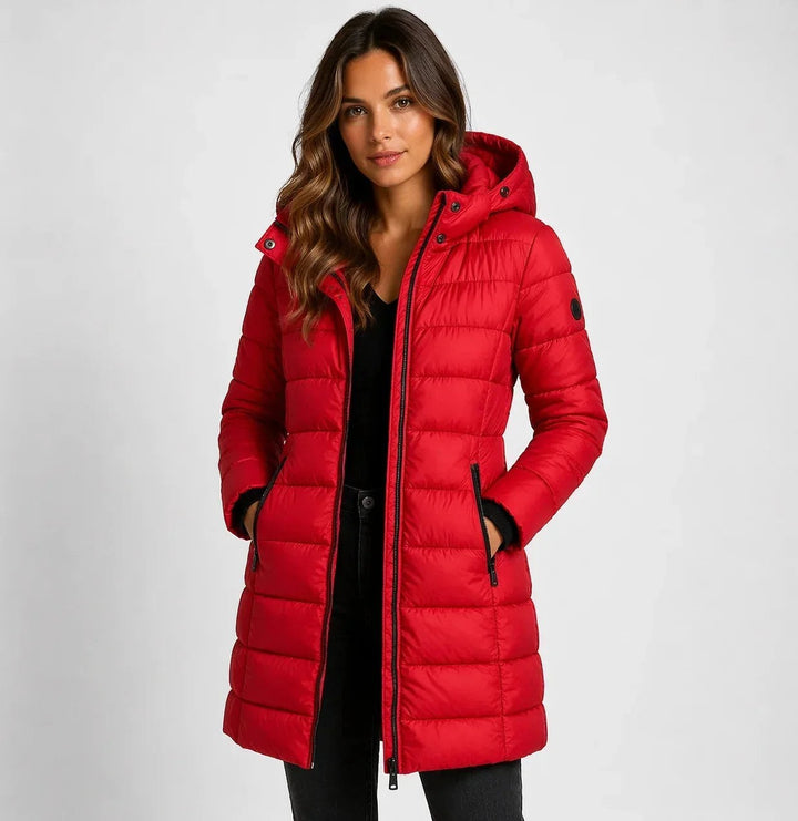 Megan — Long Puffer Coat for Women with Hood (5)