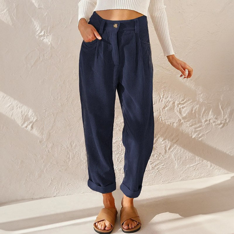 Molly — High Waisted Corduroy Pants for Women (5)