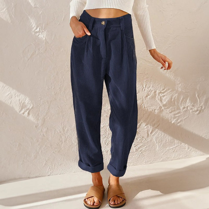 Molly — High Waisted Corduroy Pants for Women (5)