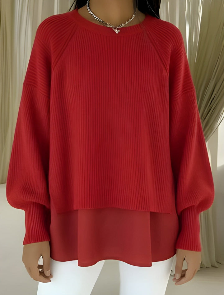 Naomi — Knit Sweater for Women with Balloon Sleeves (3)