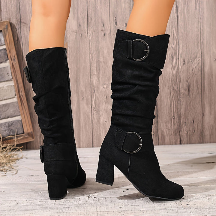 Nora — Knee High Boots for Women with Buckle (4)
