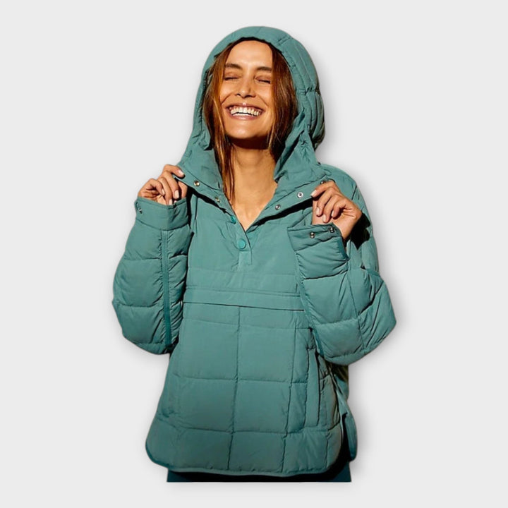 Paula — Quilted Pullover Jacket for Women with Hood (4)