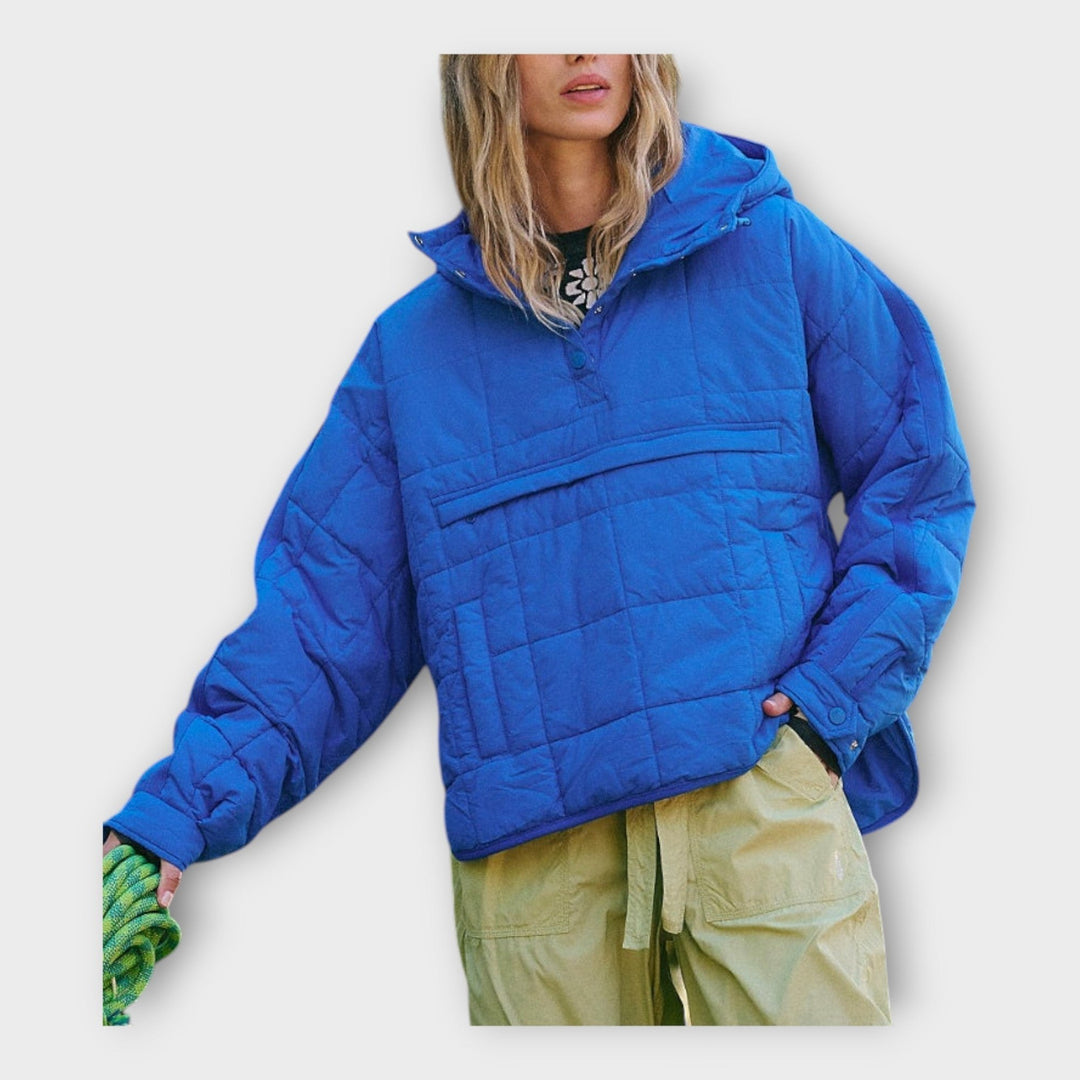 Paula — Quilted Pullover Jacket for Women with Hood (5)
