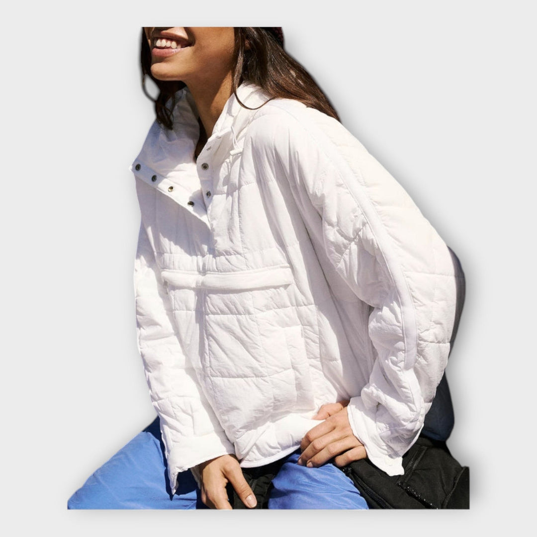 Paula — Quilted Pullover Jacket for Women with Hood (7)
