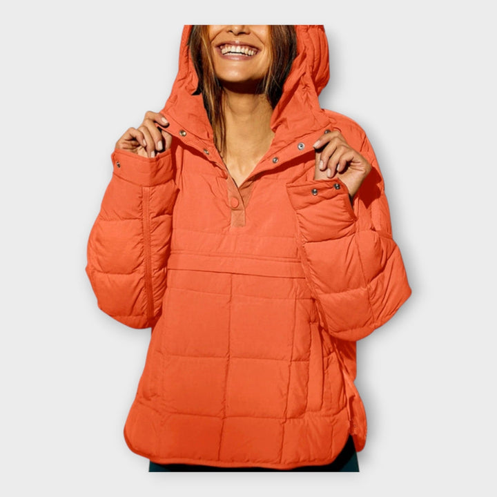 Paula — Quilted Pullover Jacket for Women with Hood (8)