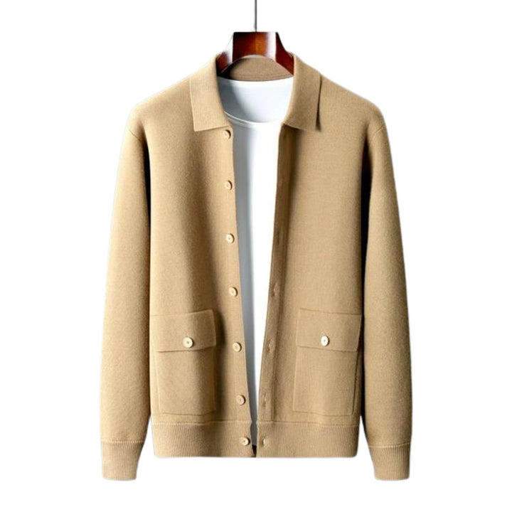 Sarah — Knit Cardigan Jacket for Women with Collar