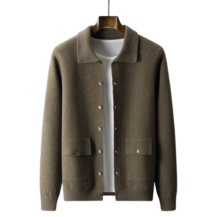 Sarah — Knit Cardigan Jacket for Women with Collar (8)