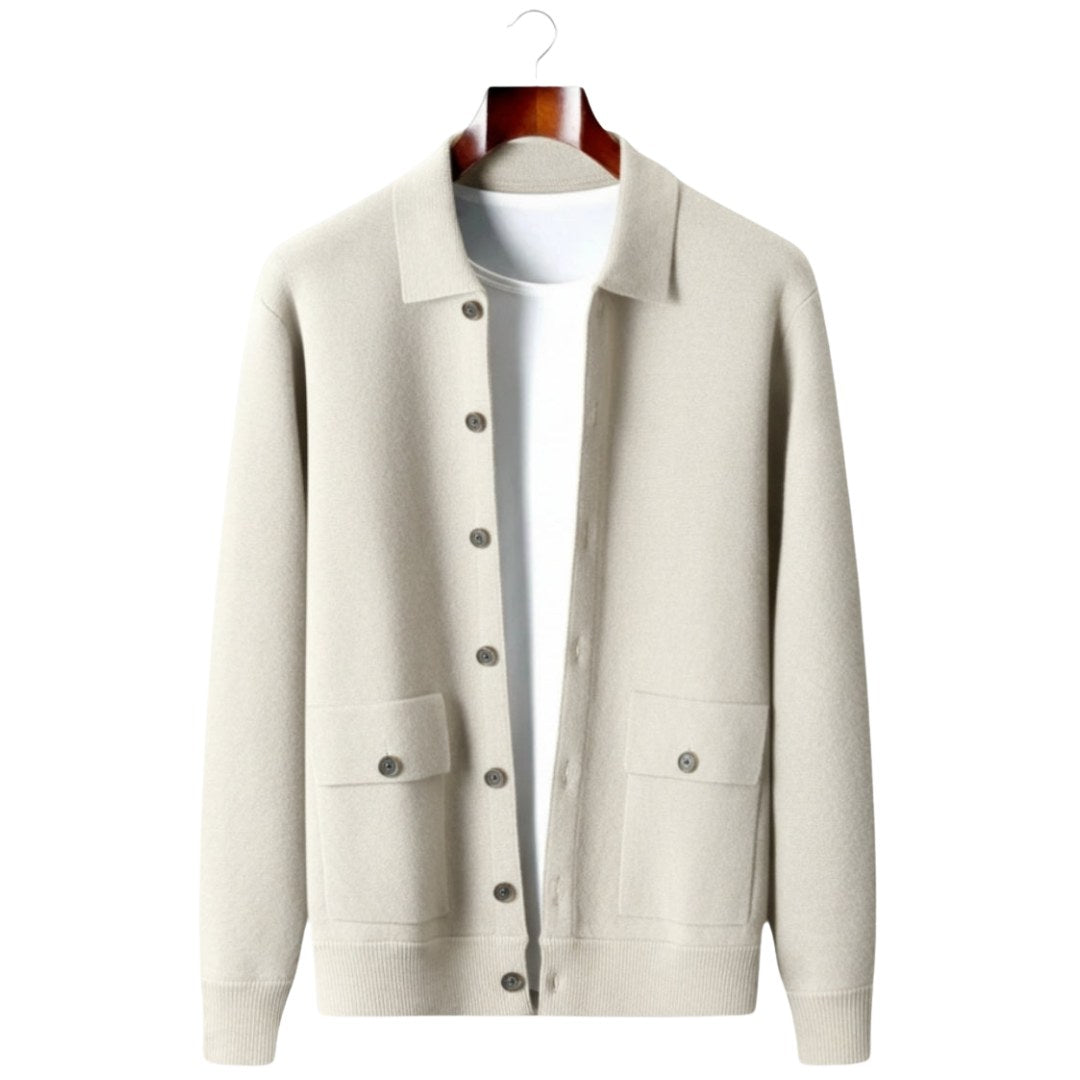 Sarah — Knit Cardigan Jacket for Women with Collar (9)