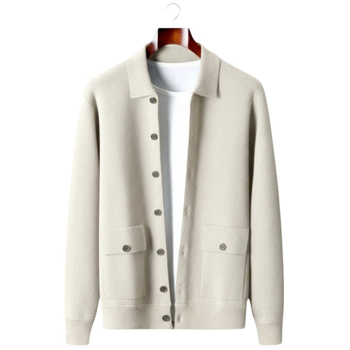 Sarah — Knit Cardigan Jacket for Women with Collar (9)