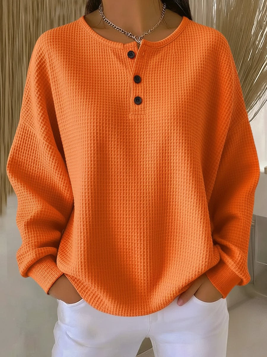 Valerie — Knit Henley Sweater for Women