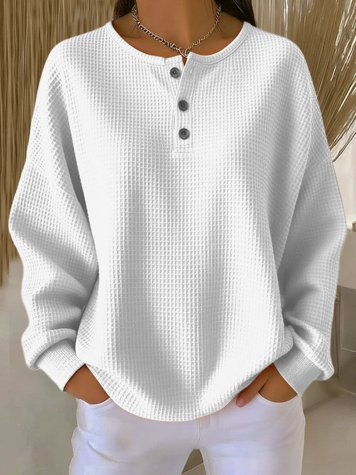 Valerie — Knit Henley Sweater for Women (2)