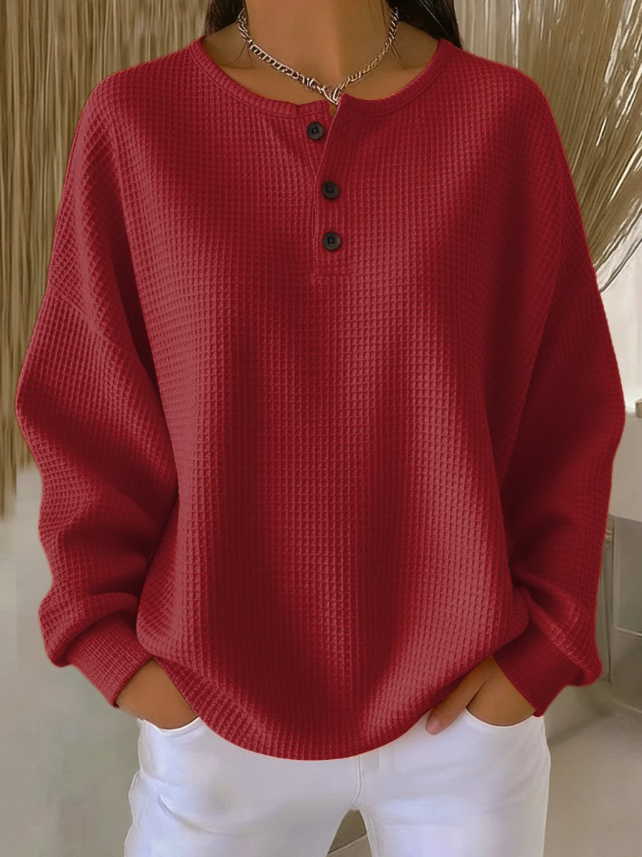 Valerie — Knit Henley Sweater for Women (3)