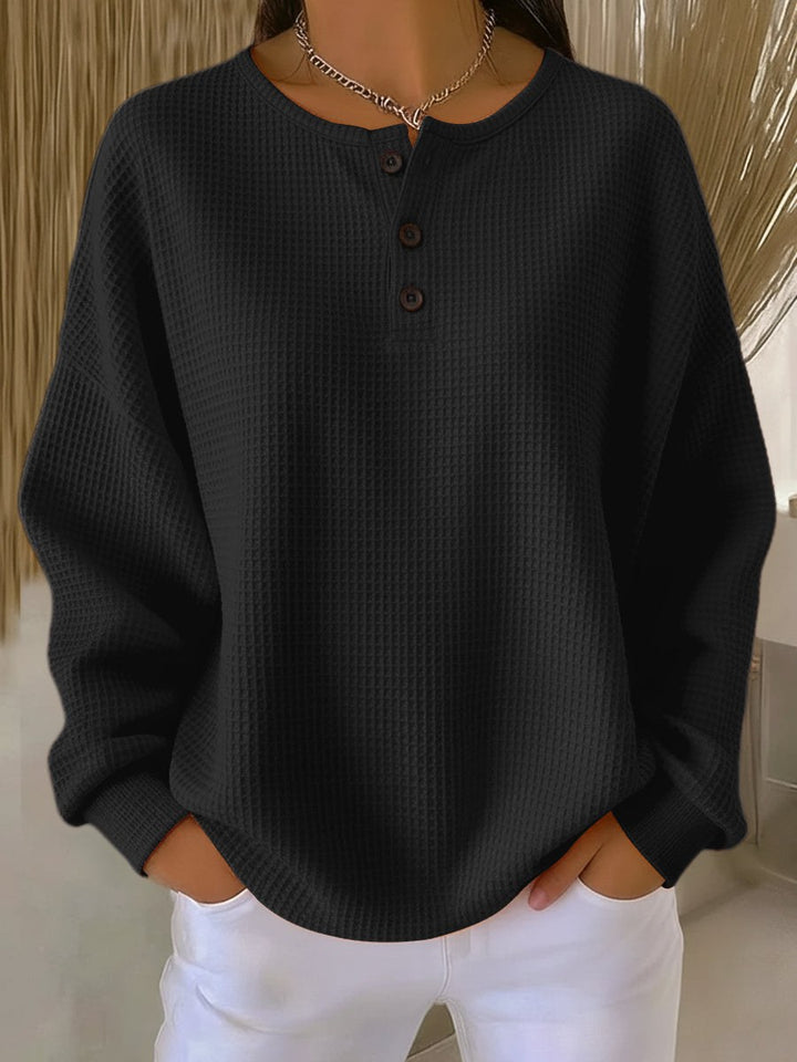 Valerie — Knit Henley Sweater for Women (4)