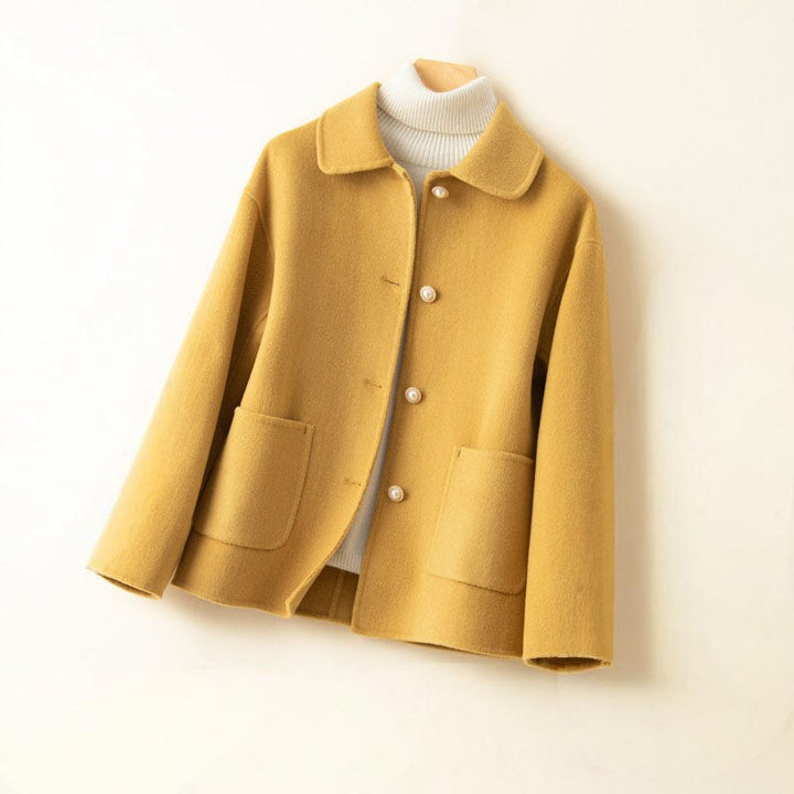 Vera — Cropped Jacket for Women with Peter Pan Collar (4)
