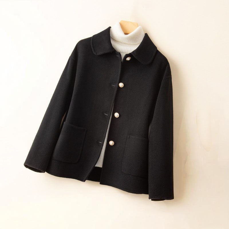 Vera — Cropped Jacket for Women with Peter Pan Collar (5)