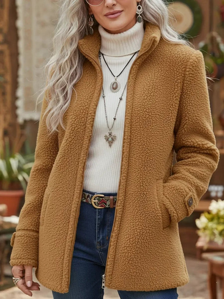Wendy — Fleece Jacket for Women with High Collar (3)