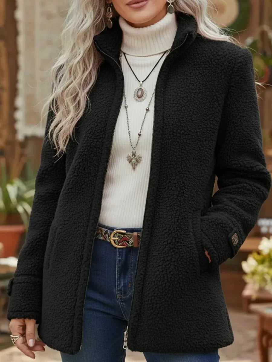 Wendy — Fleece Jacket for Women with High Collar (4)