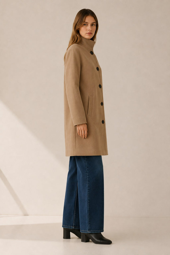 Amelia — Classic trench coat for women with button front (3), Timeless Wears