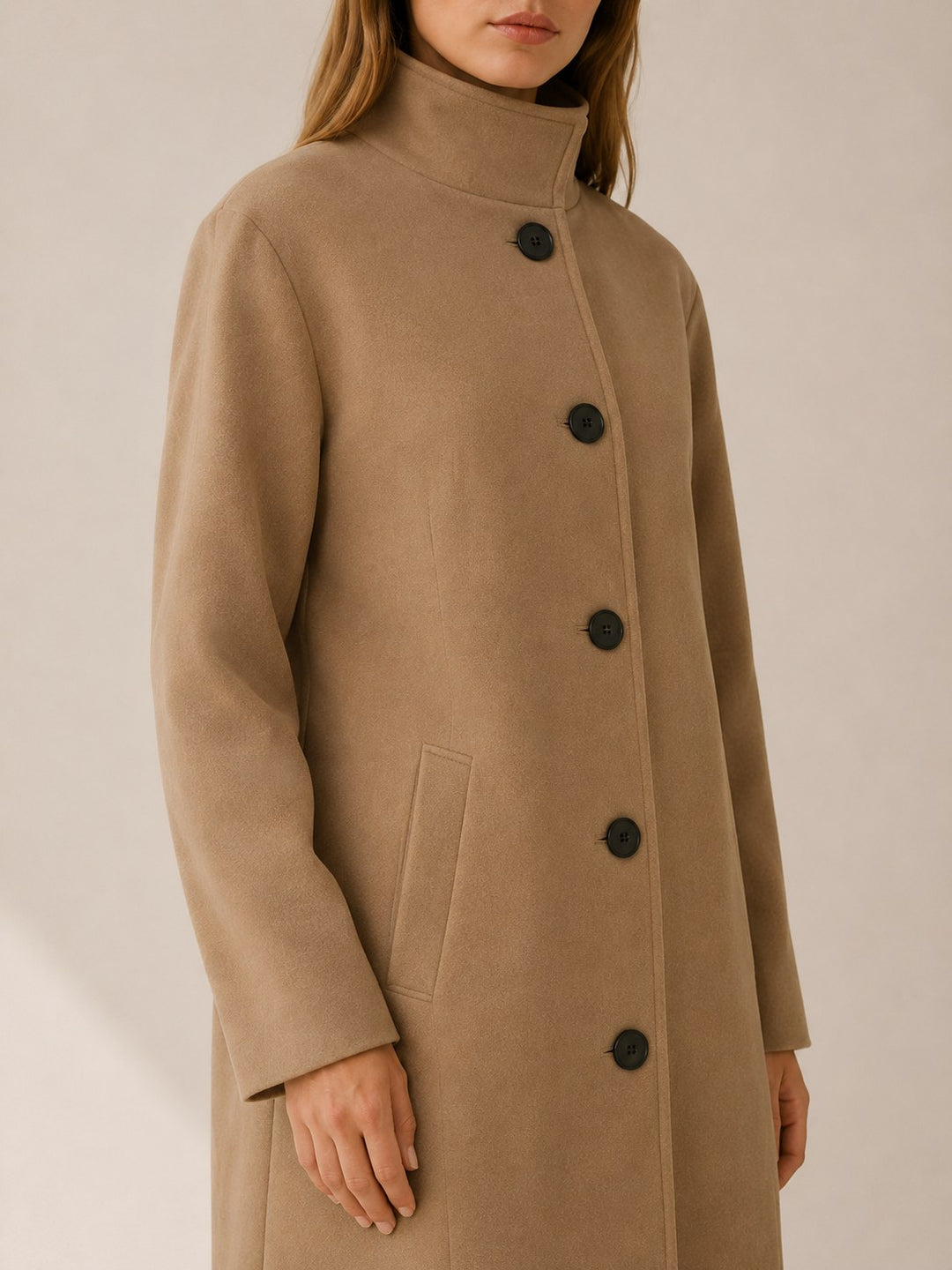 Amelia — Classic trench coat for women with button front (4), Timeless Wears