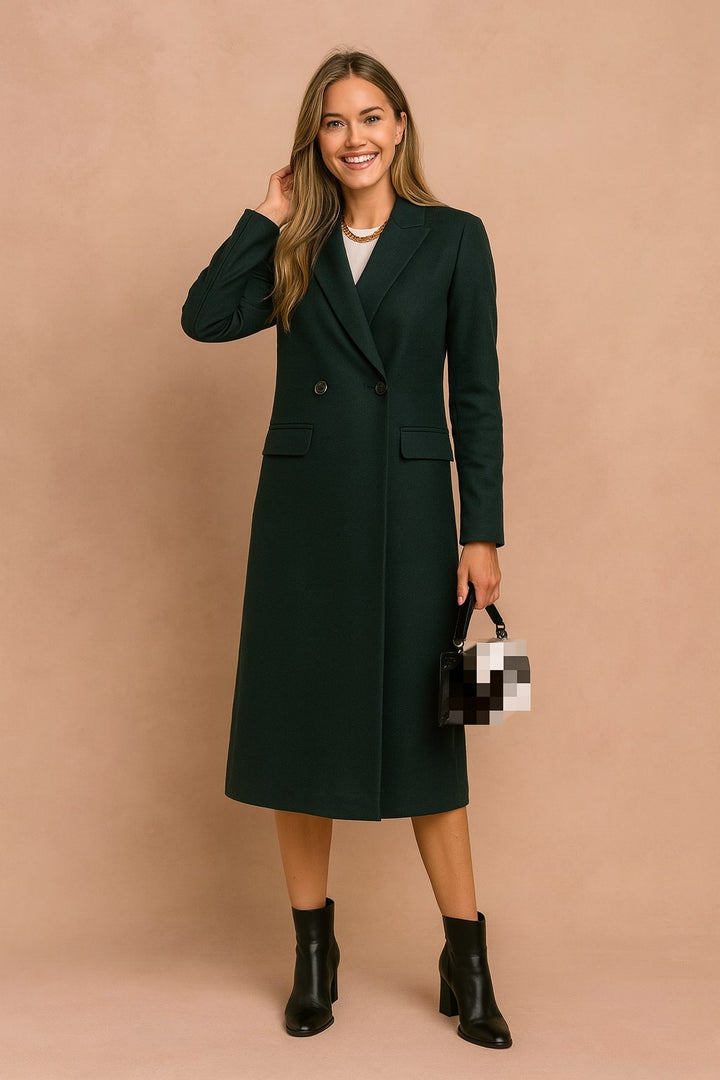 Fiona — Timeless pea coat for women in wool blend (3), Timeless Wears