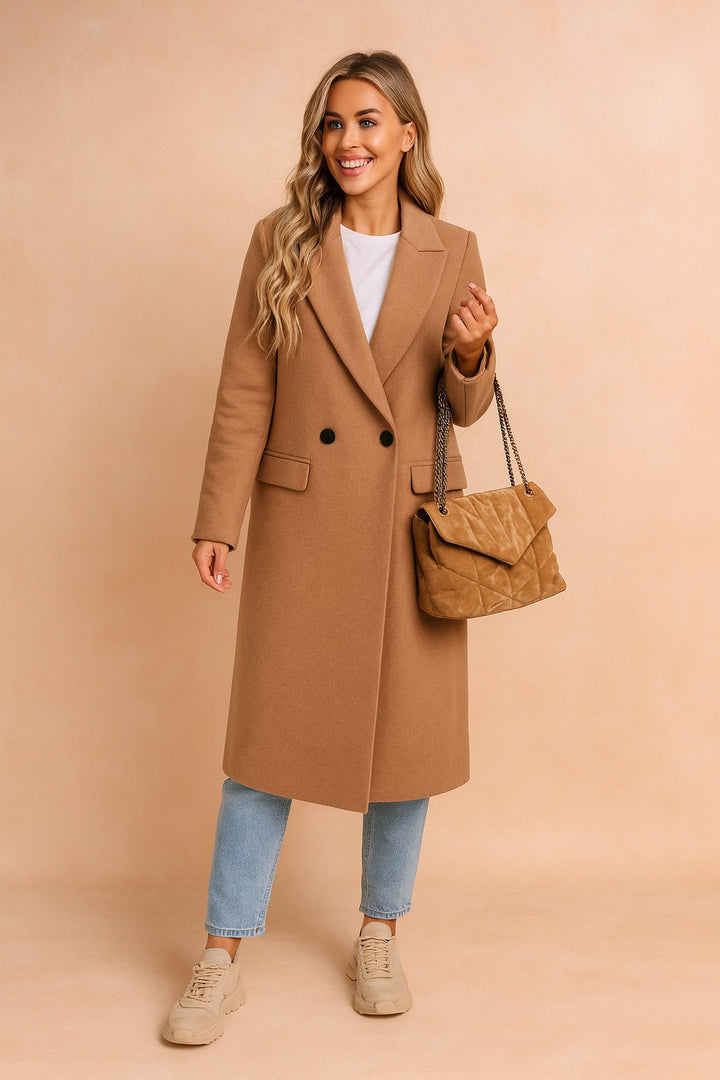 Fiona — Timeless pea coat for women in wool blend (4), Timeless Wears