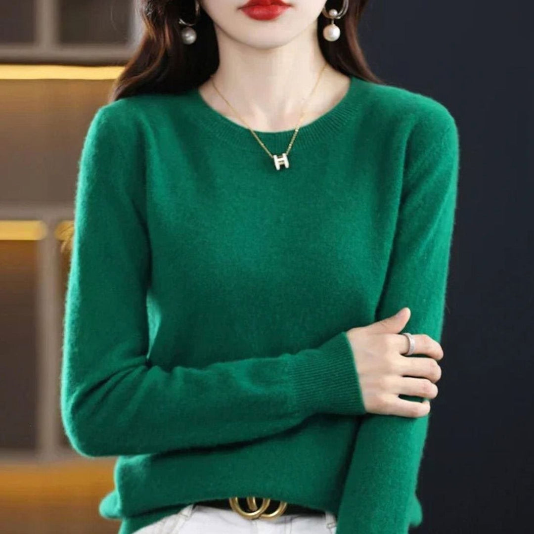 Imogen — Classic jumper for women with round neck (4), Timeless Wears
