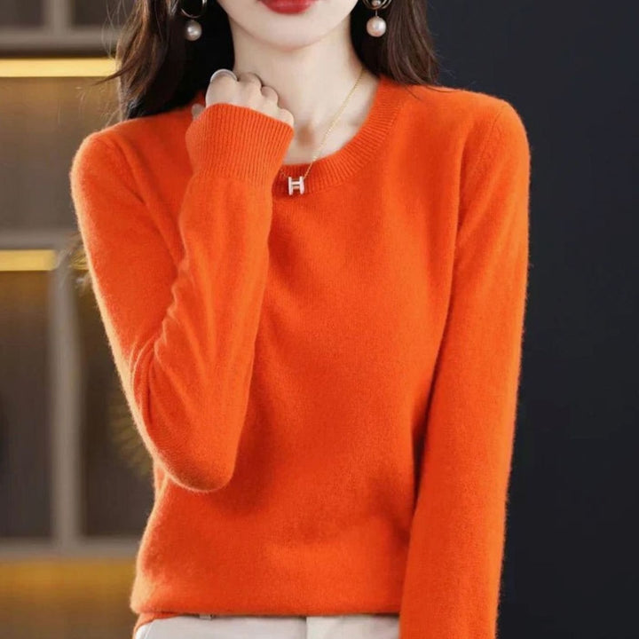 Imogen — Classic jumper for women with round neck (5), Timeless Wears