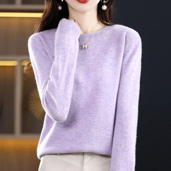 Imogen — Classic jumper for women with round neck (7), Timeless Wears