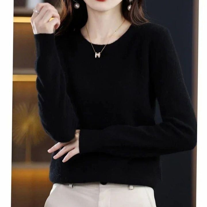 Imogen — Classic jumper for women with round neck (9), Timeless Wears