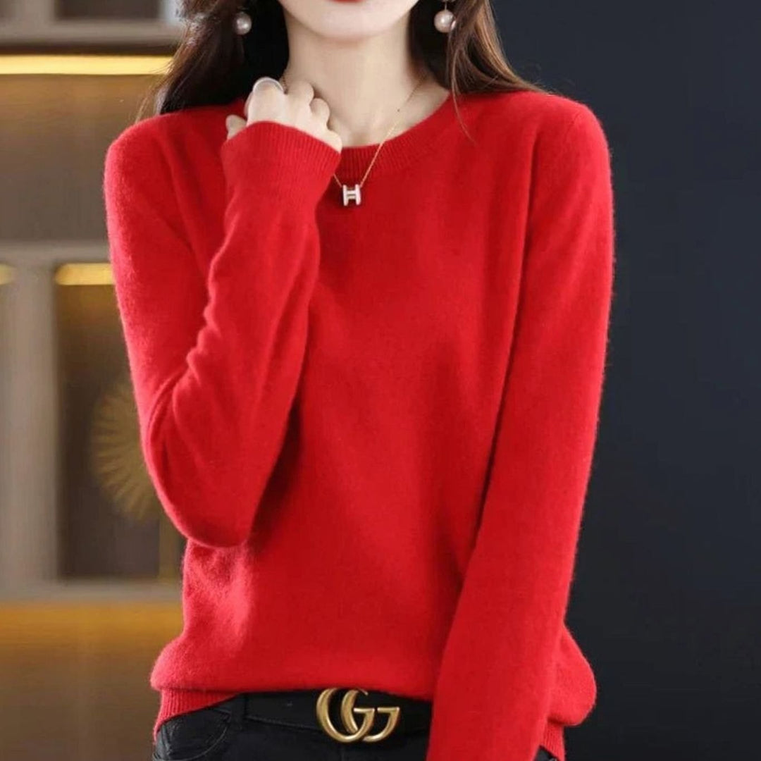 Imogen — Classic jumper for women with round neck (10), Timeless Wears