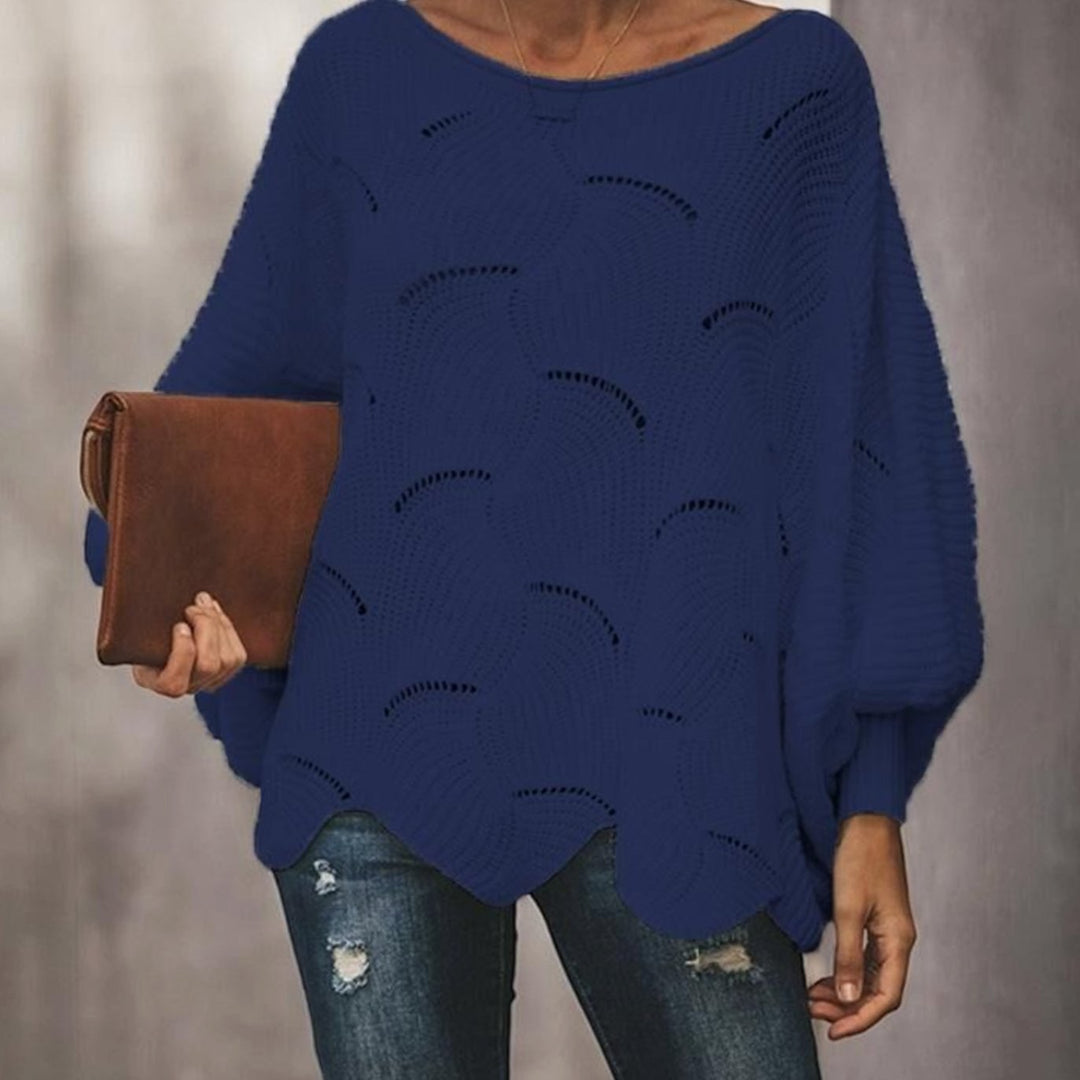 Josephine — Relaxed knit sweater for women with open stitch (9), Timeless Wears