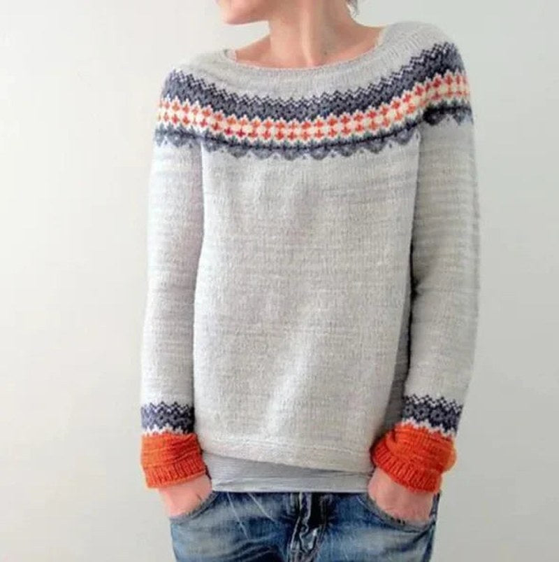 Katherine — Warm christmas sweater for women with long sleeves, Timeless Wears