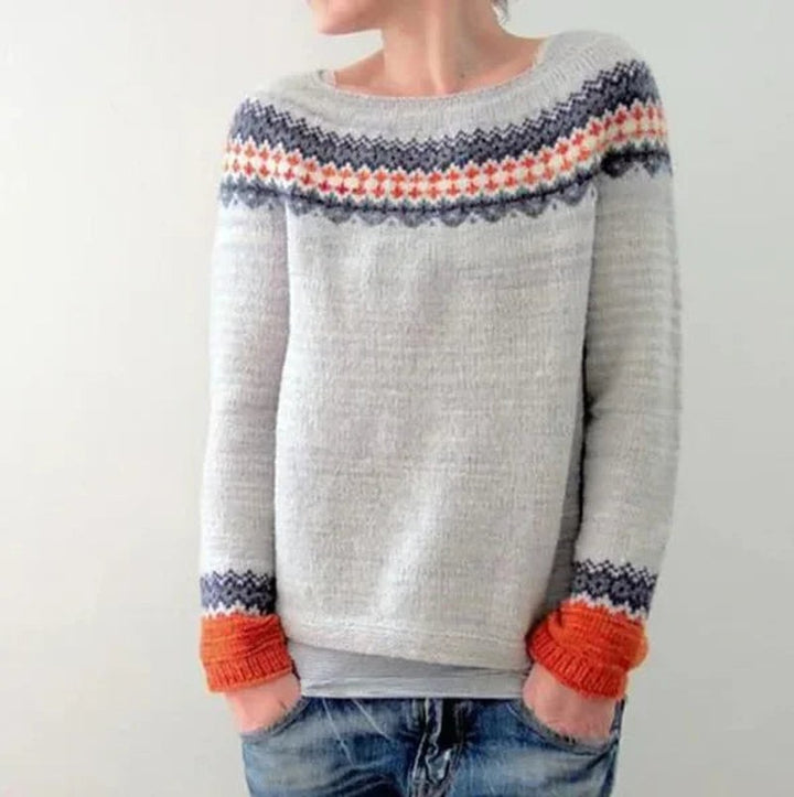 Katherine — Warm christmas sweater for women with long sleeves, Timeless Wears