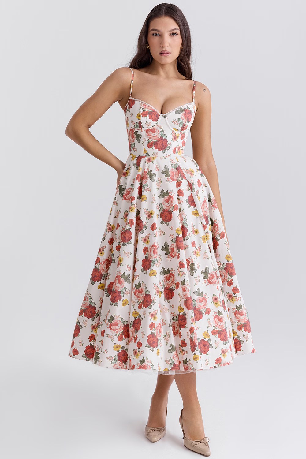 Lydia — Elegant cocktail dress for women in satin (5), Timeless Wears