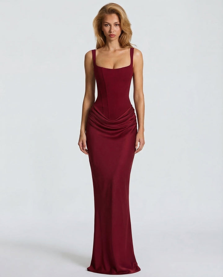 Margot — Chic bridesmaid dress for women with straps (4), Timeless Wears