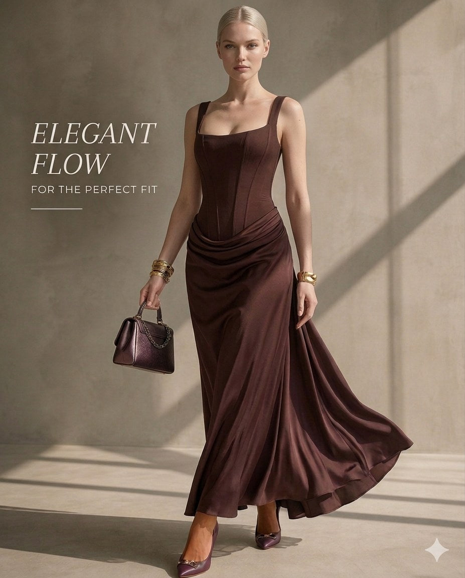 Margot — Chic bridesmaid dress for women with straps (7), Timeless Wears
