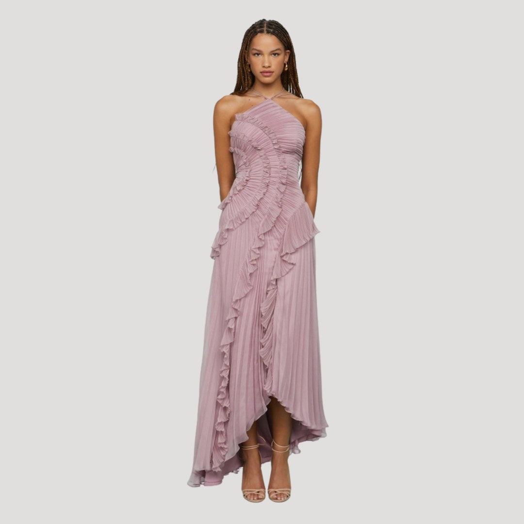 Nadia — Elegant formal dress for women with halter neck, Timeless Wears