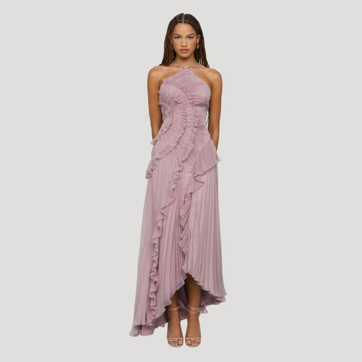 Nadia — Elegant formal dress for women with halter neck, Timeless Wears