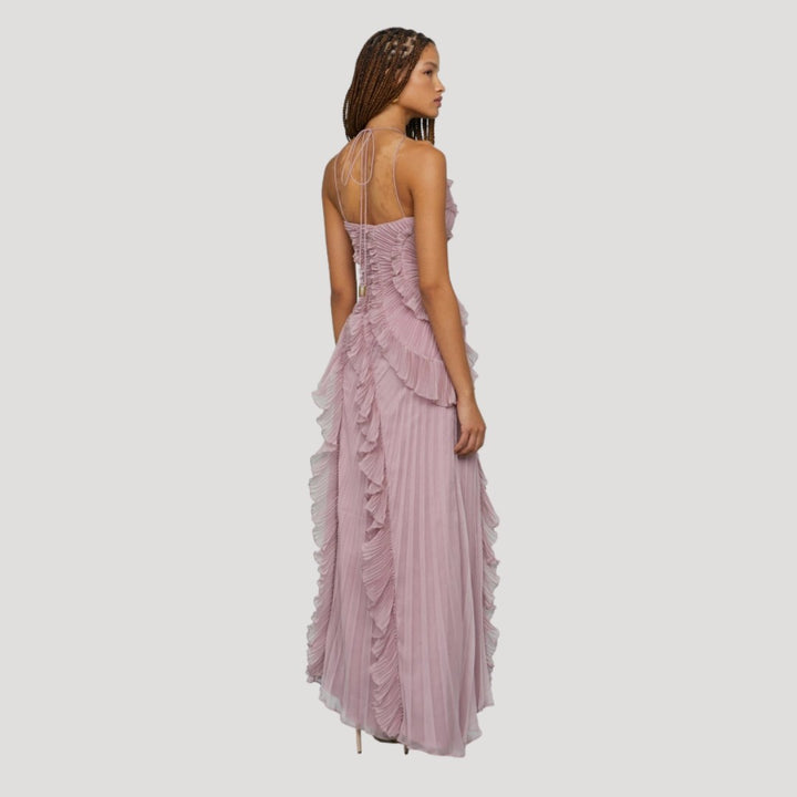Nadia — Elegant formal dress for women with halter neck (2), Timeless Wears